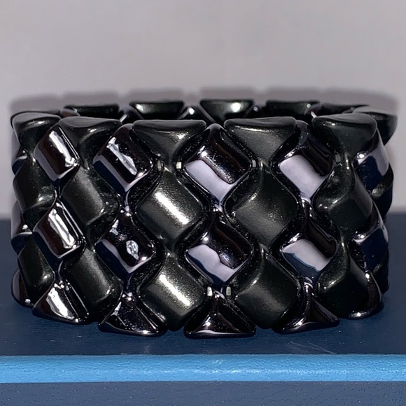 Wide Cuff Bracelet Elastic Stretch Hard Plastic Great very trendy Boho C… - Picture 6 of 6